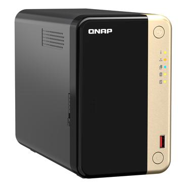 Qnap NAS-server - 2 lagringsplatser - 4 TB - Tower - 60 W - HDD & SSD - 2x LAN