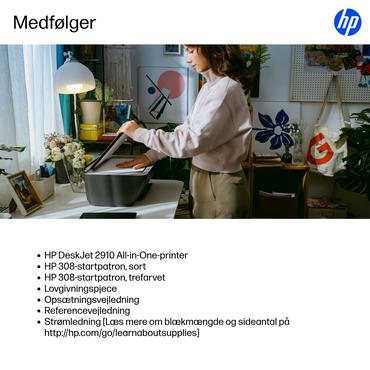 HP DeskJet 2910 Trådløst All-in-One Farve Printer