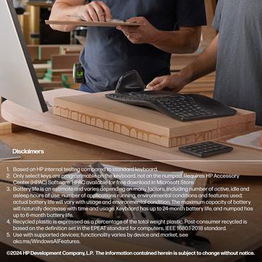 HP 960 ergonomisch draadloos toetsenbord