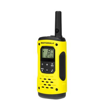 Motorola Talkabout T92 H2O to-vejs radio 16 kanaler 446.00625 - 446.19375 MHz Sort, Gul