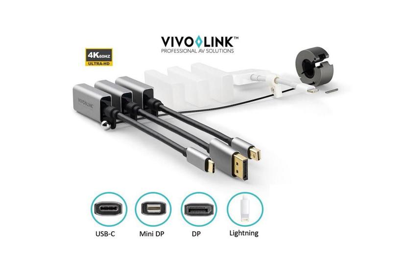 VivoLink Pro Adapter Ring - video / audio adapter sæt - DisplayPort / HDMI / USB / Lightning