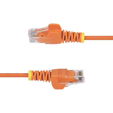 StarTech.com 2m Orange Slim CAT6 Ethernet Cable, Snagless, 28AWG, LSZH - patch-kabel - 2 m - orange