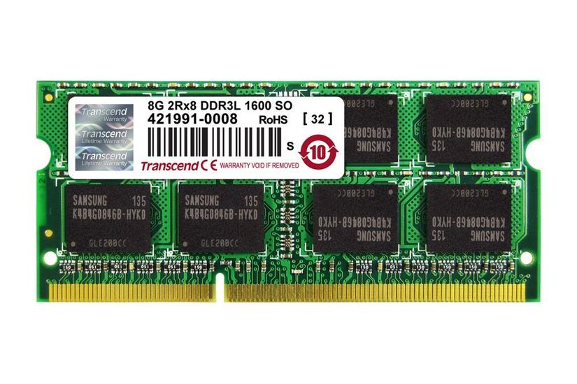 Transcend JetMemory - 8GB - DDR3L - 1600MHz - SO DIMM 204-PIN - Ikke-ECC