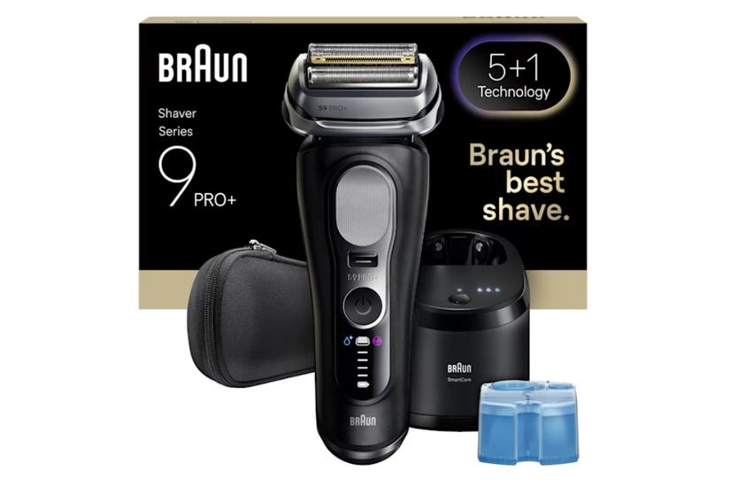 Braun Series 9 Pro+ 9660CC Folie shaver Trimmer Sort, Sølv