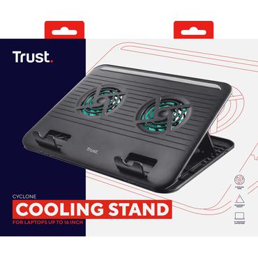 Trust Cyclone Bærbar PC Cooling Stand - stander til bærbar PC