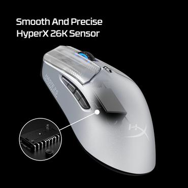 HyperX Pulsefire Haste 2 S Silver Wireless Gaming Mouse