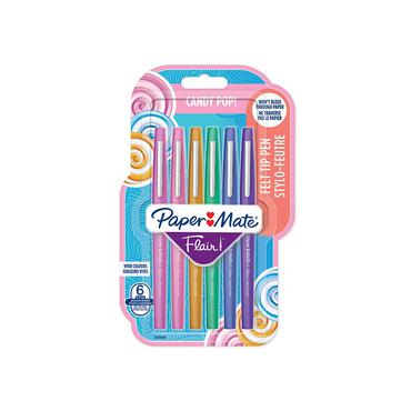 Papermate Flair filtpen Mellem Flerfarvet 6 stk
