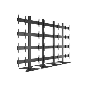 Multibrackets M Public Video Wall Stand 16-Screens st&auml;ll - f&ouml;r 16 LCD-bildsk&auml;rmar - svart