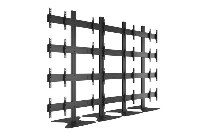 Multibrackets M Public Video Wall Stand 16-Screens st&auml;ll - f&ouml;r 16 LCD-bildsk&auml;rmar - svart