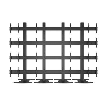 Multibrackets M Public Video Wall Stand 16-Screens st&auml;ll - f&ouml;r 16 LCD-bildsk&auml;rmar - svart