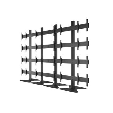 Multibrackets M Public Video Wall Stand 16-Screens st&auml;ll - f&ouml;r 16 LCD-bildsk&auml;rmar - svart