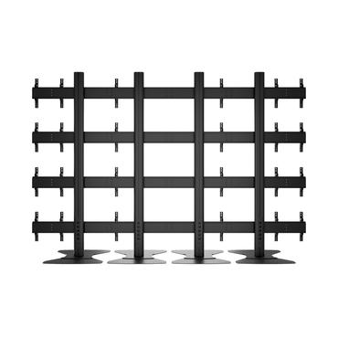 Multibrackets M Public Video Wall Stand 16-Screens st&auml;ll - f&ouml;r 16 LCD-bildsk&auml;rmar - svart