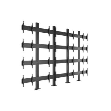 Multibrackets M Public Video Wall Stand 16-Screens st&auml;ll - f&ouml;r 16 LCD-bildsk&auml;rmar - svart