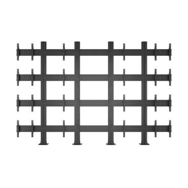 Multibrackets M Public Video Wall Stand 16-Screens st&auml;ll - f&ouml;r 16 LCD-bildsk&auml;rmar - svart