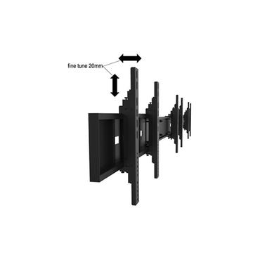 Multibrackets M Public Video Wall Stand 16-Screens st&auml;ll - f&ouml;r 16 LCD-bildsk&auml;rmar - svart
