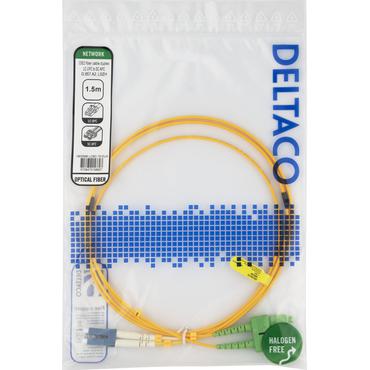 Deltaco LCSC-15-DUA InfiniBand og fiberoptisk kabel 1,5 m 2x LC 2x SC Gul