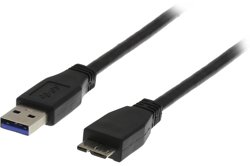 DELTACO USB3-020S - USB-kabel - Micro-USB typ B till USB typ A - 2 m