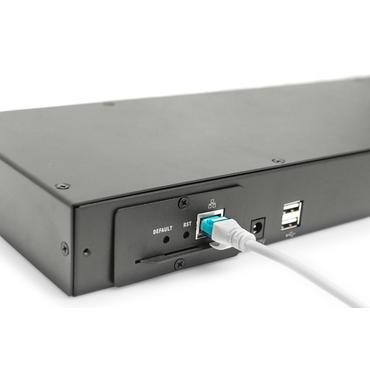 DIGITUS Professional DS-72216 - omkopplare f&ouml;r tangentbord/video/mus - 8 portar - rackmonterbar