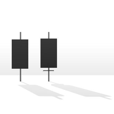 Multibrackets M Pro Series AV Shelf - monteringskomponent - för AV-system - svart