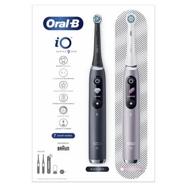 Oral-B iO 80363731 elektrisk tandbørste Voksen Roterende, pulserende tandbørste Sort, Sølv