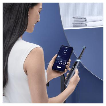 Oral-B iO 80363731 elektrisk tandbørste Voksen Roterende, pulserende tandbørste Sort, Sølv