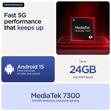 Motorola moto g56 5G 17,1 cm (6.72") Hybrid Dual SIM Android 15 USB Type-C 8 GB 256 GB 5200 mAh Bl&aring;