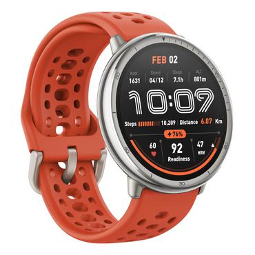 Amazfit W2433EU1N Smartwatch og sportsur 3,35 cm (1.32") AMOLED Digital 466 x 466 pixel Berøringsskærm Sølv