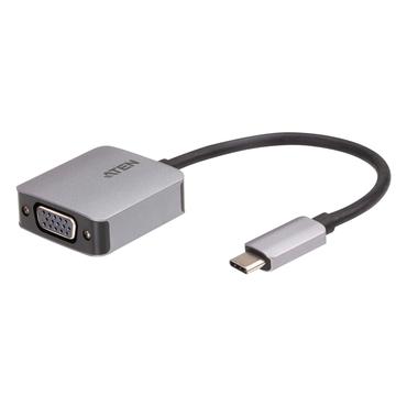 ATEN UC3002A-AT videokabel adapter USB Type-C VGA (D-Sub) Sort, Sølv