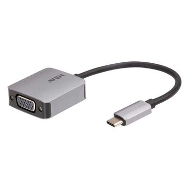 ATEN UC3002A-AT videokabel adapter USB Type-C VGA (D-Sub) Sort, Sølv