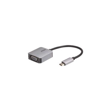 ATEN UC3002A-AT videokabel adapter USB Type-C VGA (D-Sub) Sort, Sølv