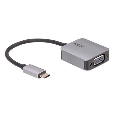 ATEN UC3002A-AT videokabel adapter USB Type-C VGA (D-Sub) Sort, Sølv