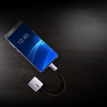 ATEN UC3002A-AT videokabel adapter USB Type-C VGA (D-Sub) Sort, Sølv