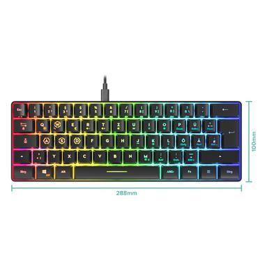 Speedlink Gaming Tastatur LETOS RGB. 60% Keyboard. schwarz retail