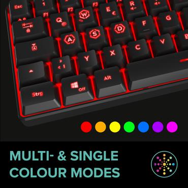 Speedlink Gaming Tastatur LETOS RGB. 60% Keyboard. schwarz retail