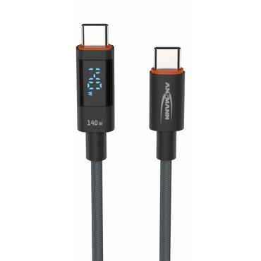 ANSMANN USB-C -> USB-C S/S     120cm Ladekabel 140W anthrazit