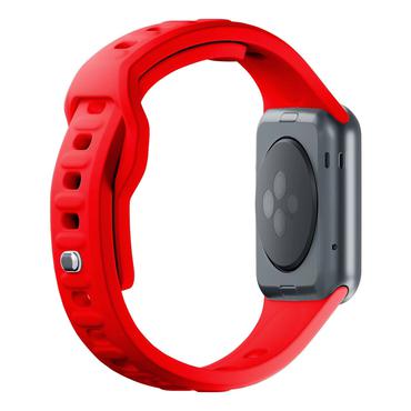 38/40/41 mm Red - 3mk Silicone Watch Strap for Apple