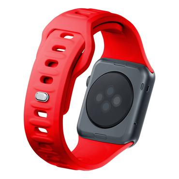38/40/41 mm Red - 3mk Silicone Watch Strap for Apple