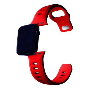 38/40/41 mm Red - 3mk Silicone Watch Strap for Apple