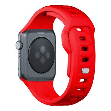 38/40/41 mm Red - 3mk Silicone Watch Strap for Apple