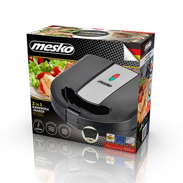 Mesko Home MS 3045 sandwichtoaster 1000 W Sort