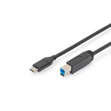 Digitus AK-300149-018-S USB-kabel USB 2.0 1,8 m USB C USB B Sort