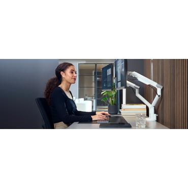 One for All Monitor Halterung Design Dual White        DM 7220