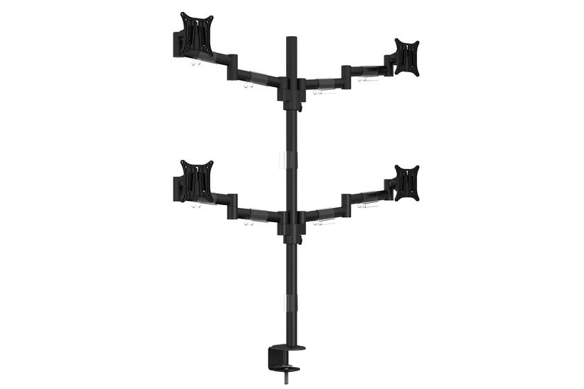 Multibrackets M VESA Deskmount Officeline Quad st&auml;ll - justerbar arm - f&ouml;r 4 LCD-bildsk&auml;rmar - svart