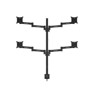 Multibrackets M VESA Deskmount Officeline Quad st&auml;ll - justerbar arm - f&ouml;r 4 LCD-bildsk&auml;rmar - svart