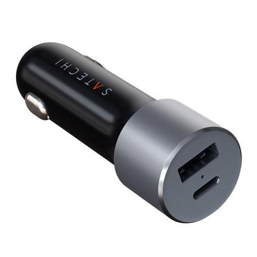 Satechi str&ouml;madapter f&ouml;r bil - USB, 24 pin USB-C - 72 Watt