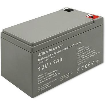 Qoltec - UPS-batteri - AGM-batteri, max. 105A, s&auml;kerhet - Bly-syra - 7 Ah