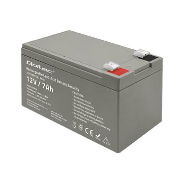 Qoltec - UPS-batteri - AGM-batteri, max. 105A, s&auml;kerhet - Bly-syra - 7 Ah