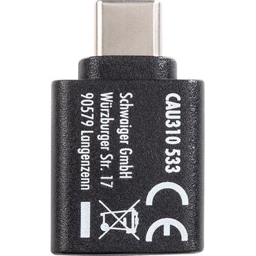 Schwaiger Ladeadapter USB3.1C->USB3.0A schwarz