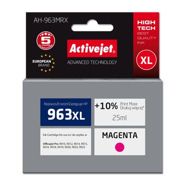 Activejet AH-963MRX bl&aelig;k til HP-printere, Erstatning HP 963XL 3JA28AE; Premium; 1760 sider; lilla