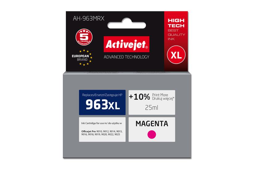 Activejet AH-963MRX bl&aelig;k til HP-printere, Erstatning HP 963XL 3JA28AE; Premium; 1760 sider; lilla